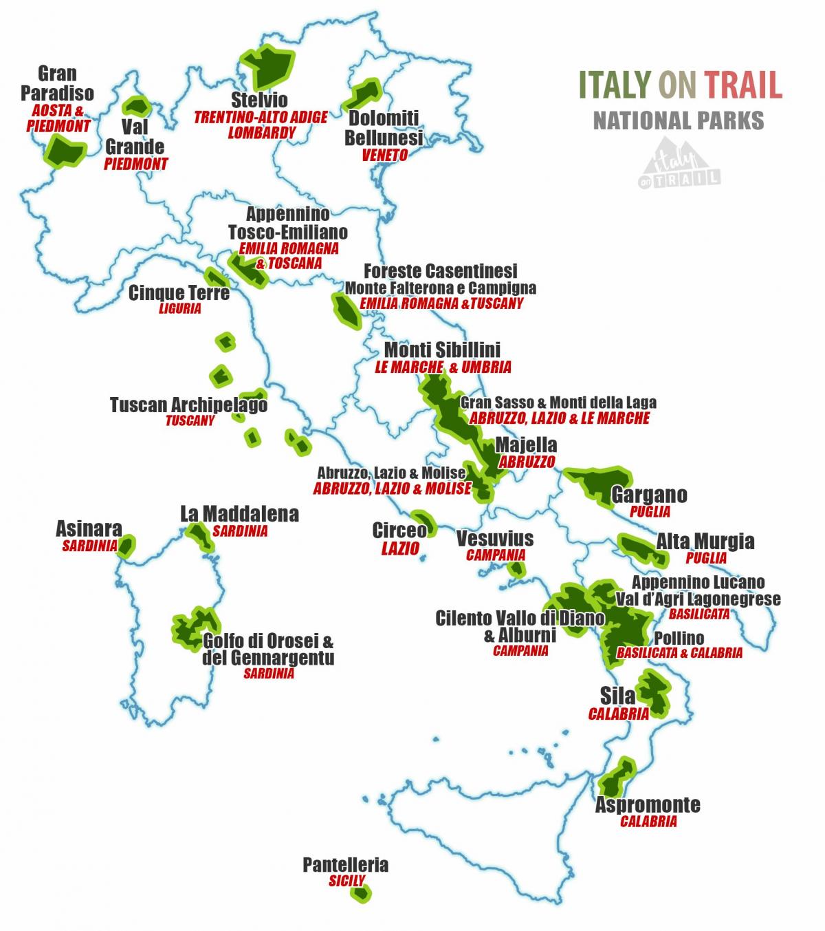 Italien national parks anzeigen