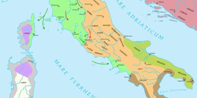 Karte von Italien alte