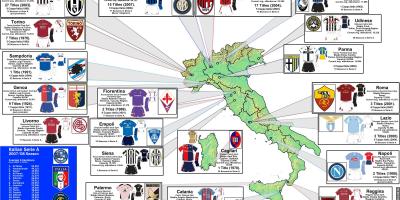 Karte von Italien-Fußball
