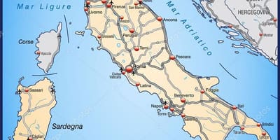 Italien highway Karte anzeigen
