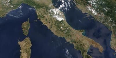 Karte von Italien satellite