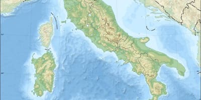 Karte der topographische itlay