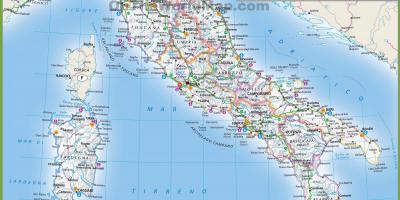 Karte von Italien-transport