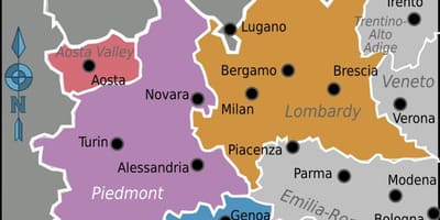 Nord-west-Italien-map